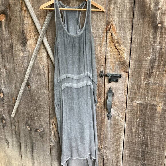 Unique Runway DKNY Summer Dress, M, Distressed Shades of Gray - Picture 2 of 8